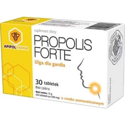 PROPOLIS Forte x 30 tabl. smak pomarańczowy