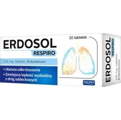 Erdosol Respiro 225mg x 20 tabletek