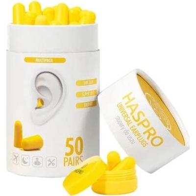 Haspro Tube50 Stopery do uszu żółte x 50 par