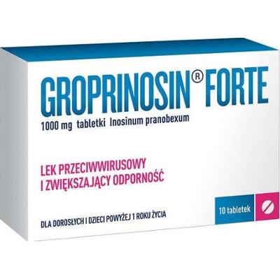 Groprinosin Forte 1g x 10 tabletek