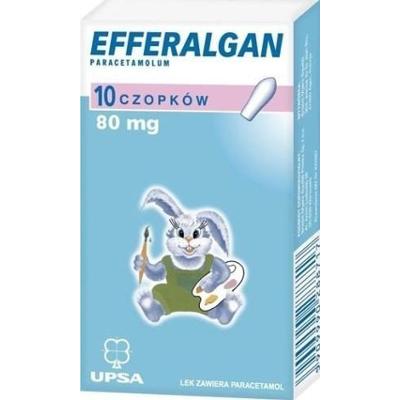 Efferalgan czopki doodbytnicze 80mg x 10 sztuk