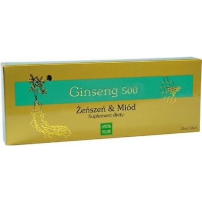 GINSENG 500 Płyn doustny 10ml x 10 fiolek