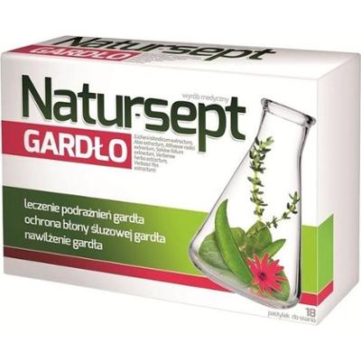 NATUR-SEPT GARDŁO x 18 pastylek do ssania