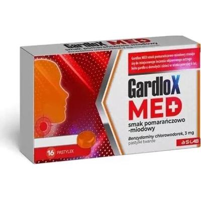 Gardlox Med 3mg smak pomarańczowo-miodowy x 16 pastylek do ssania