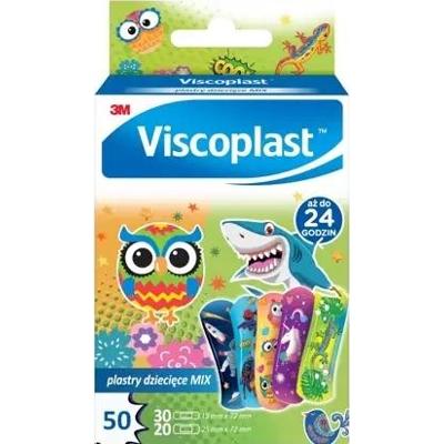 Viscoplast zestaw plastrów dziecięcych Mix 2 rozmiary x 50 sztuk