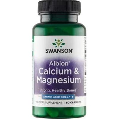 SWANSON Albion Calcium & Magnesium x 60 kapsułek