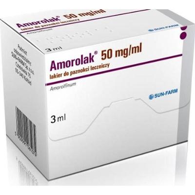 Amorolak 50mg/ml leczniczy lakier do paznokci 3ml