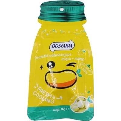 Dosfarm drażetki odśwież mięta i mango 16g