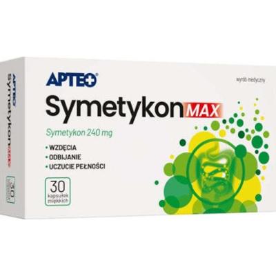 Apteo Symetykon MAX x 30 kapsułek