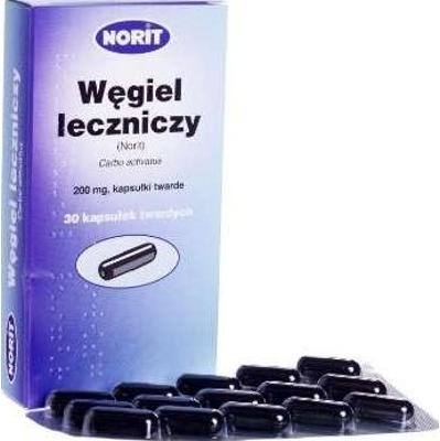 Węgiel leczniczy Norit 200mg x 30 kapsułek