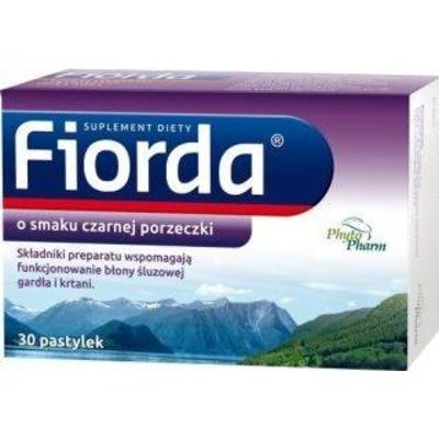 FIORDA x 30 pastylek o smaku czarnej porzeczki