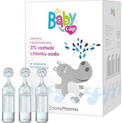 BABYCAP Sterylny hipertoniczny 3% roztwór chlorku sodu 4ml x 18 sztuk