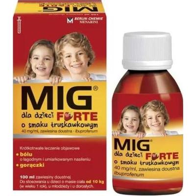 MIG DLA DZIECI FORTE 40mg/ml zawiesina 100ml