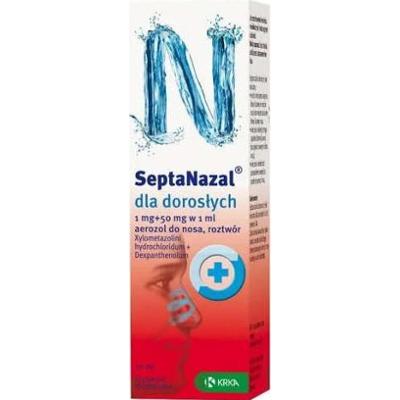 SEPTANAZAL Dla dorosłych 1mg + 50mg/ml aerozol do nosa 10ml