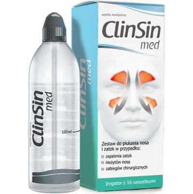 ClinSin med zestaw do płukania nosa i zatok irygator + 16 saszetek