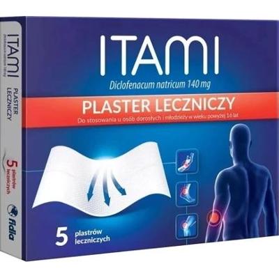 ITAMI Plastry lecznicze 140mg x 5 sztuk