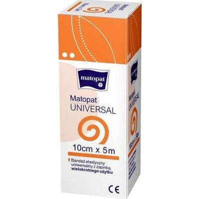 Matopat Universal Bandaż elastyczny 5m x 10cm z zapinką x 1 sztuka
