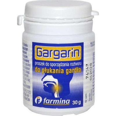 Gargarin proszek do przygotowania płynu do płukania gardła 30 g