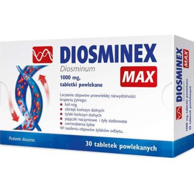 DIOSMINEX MAX 1000mg x 30 tabletek