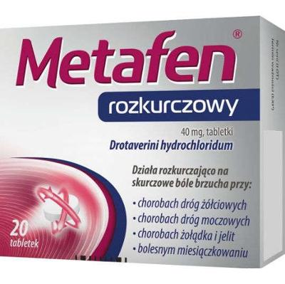 Metafen rozkurczowy 40mg x 20 tabletek