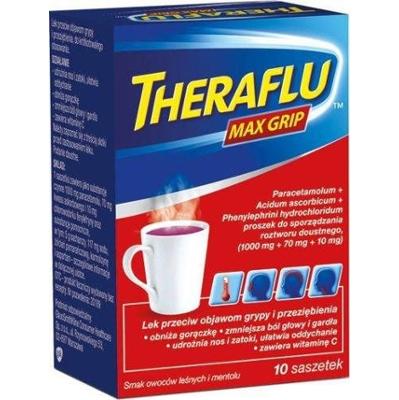 THERAFLU Max Grip x 10 saszetek