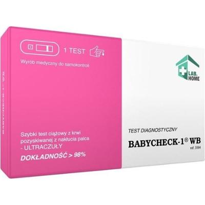 Babycheck-1 WB test ciążowy z krwi pozyskanej z nakłucia palca x 1 sztuka