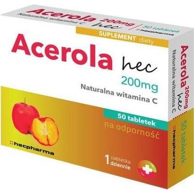 ACEROLA Naturalna witamina C 200mg x 50 tabletek