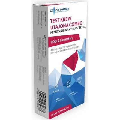 Test Krew Utajona Combo Hemoglobina+Transferyna x 1 sztuka