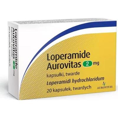 Loperamide Aurovitas 2mg x 20 kapsułek
