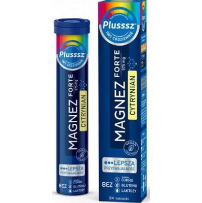 Plusssz Magnez Forte Cytrynian x 24 tabletki musujące