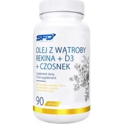 SFD Olej z wątroby rekina + D3 + czosnek x 90 kapsułek