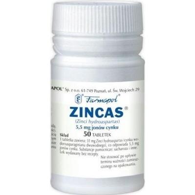 ZINCAS x 50 tabletek