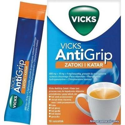 Vicks Antigrip Zatoki i Katar x 10 saszetek
