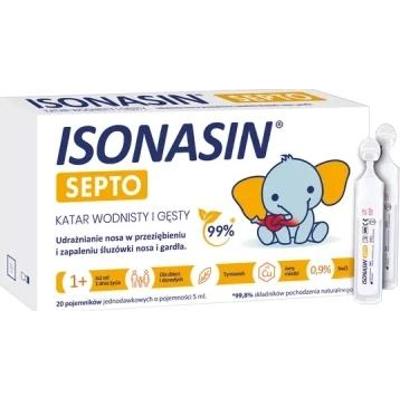 ISONASIN SEPTO krople do nosa 5ml x 20 ampułek