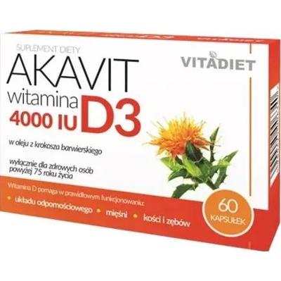 Akavit witamina D3 4000IU x 60 kapsułek