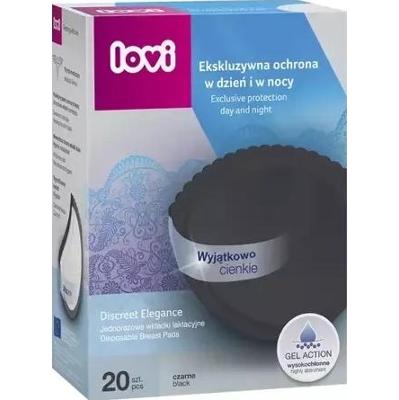 LOVI Wkładki laktacyjne Discreet Elegance czarne x 20 sztuk 19/611