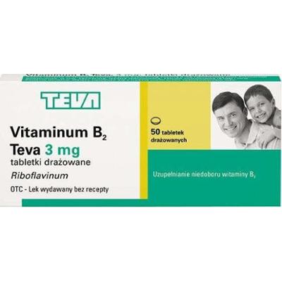 Vitaminum B2 Pliva 3mg x 50 tabletek