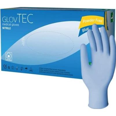 Rękawice Nitrylowe Bezpudrowe Glovtec Blue L x 100 sztuk