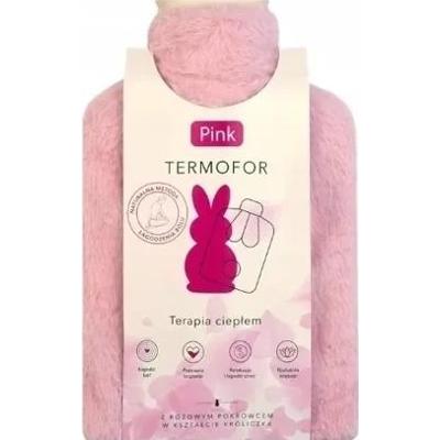 Termofor PINK 2L różowy w kształcie króliczka z pokrowcem x 1 sztuka