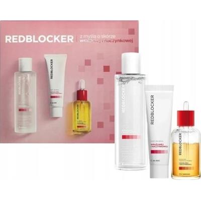 REDBLOCKER Zestaw koncentrat naprawczy 30ml + Krem na noc 50ml + Płyn micelarny 200ml