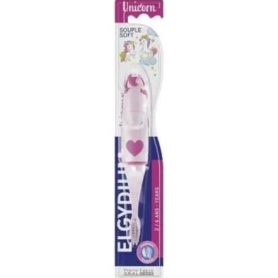 ELGYDIUM Unicorn Szczoteczka do zębów dla dzieci w wieku 2-6 lat x 1 sztuka