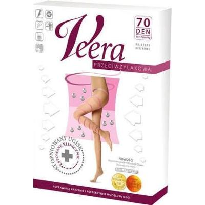 Veera Rajstopy przeciwżylakowe 70 DEN kolor czarny rozmiar 2 x 1 sztuka