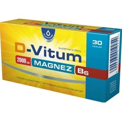 D-Vitum 2000j.m. Magnez B6 x 30 kapsułek