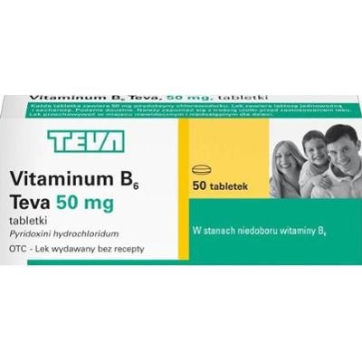 VITAMINUM B6 50mg x 50 tabletek