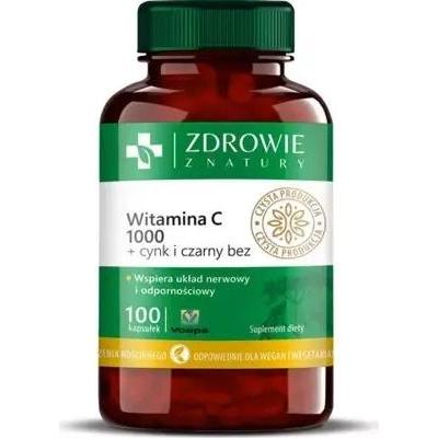 Zdrowie z Natury Witamina C 1000 + Cynk i Czarny Bez x 100 kapsułek