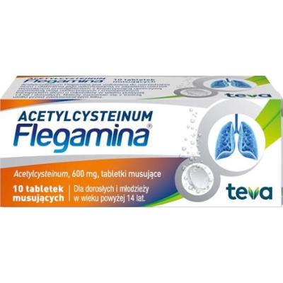 Acetylcysteinum Flegamina 600 mg x 10 tabletek musujących