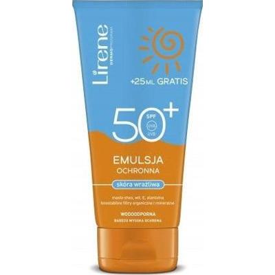 Lirene Emulsja do opalania do skóry wrażliwej SPF50+ 175ml (150ml+25ml gratis)