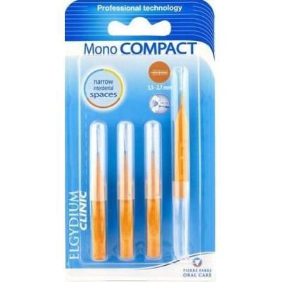 ELGYDIUM szczoteczka Clinic Mono Compact pomarańczowa 3,5-2,7mm x 4 sztuki