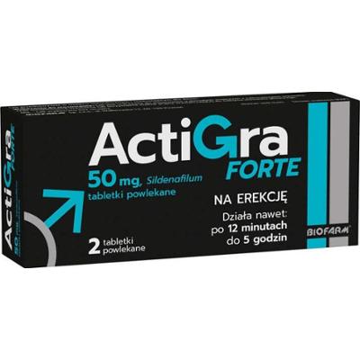 ActiGra Forte 50mg x 2 tabletki