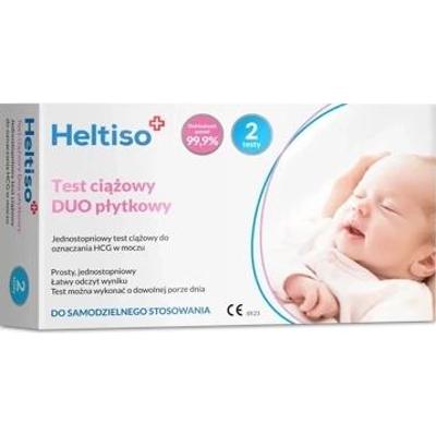 HELTISO Test ciążowy Duo płytkowy x 2 sztuki